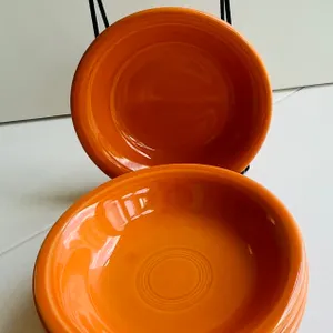 Vintage Fiestaware Orange Bowls, Set of 4
