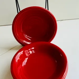 Vintage Fiestaware Red fruit Bowls, Set of 4