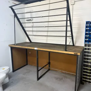 Global Industrial Workbench With Integrated Wire Spool Rack
