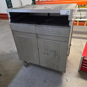 Heavy Duty Metal Rolling Cabinet with Perforated Doors