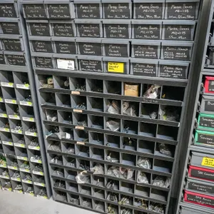 Hardware Organizer with Bolts, Nuts, Washers, and Fasteners Assortment, Various Types and Sizes