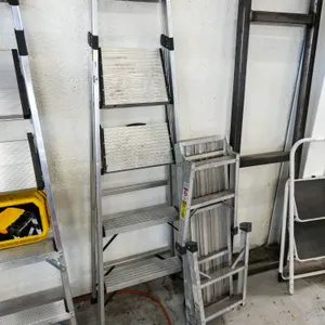 Gorilla Ladders Hybrid Ladder and Werner AP-20 Aluminum Work Platform