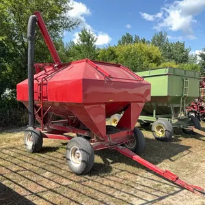 Dakon Model 8088 (2) Compartment Gravity Box Seed Tender Wagon w/ Top Lids, Catwalk, Hyd Driven, Electric Switch