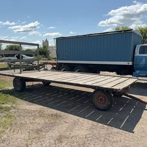 8.5’ x 20’ Hay Rack w/ Back Rack Mounted On MN “The Big 7” Model 7072 Running Gear