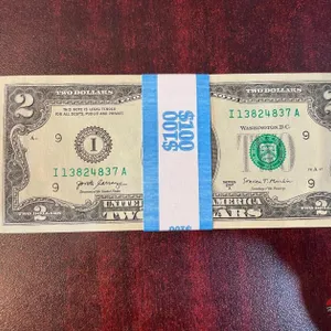 $100 of $2 New Uncirculated Bills