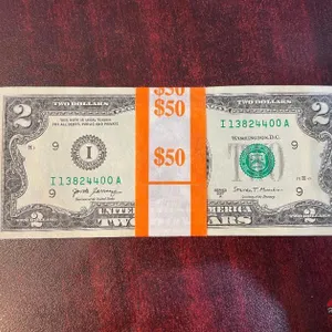 $50 of $2 New Uncirculated Bills