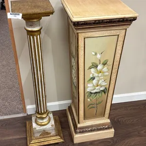PAINTED DECORATIVE PEDESTALS