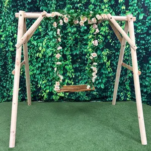 DECORATIVE WOOD SWING SET