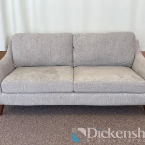 GREY TWO-CUSHION LOVESEAT