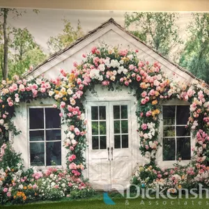 FLORAL HOUSE BACKDROP
