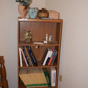 Free Standing Book Case and Contents