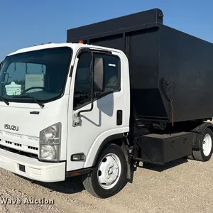 2014 Isuzu NPR roll-off container truck