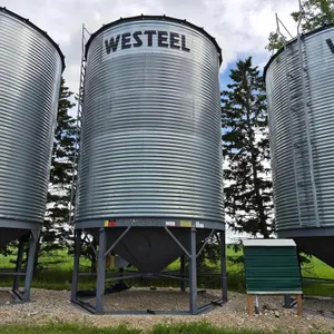 Westeel 5000 Bu. Hopper Bottom Grain Bin w/ Fieldking Fan
 UNRESERVED