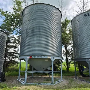 Westeel Rosco 3000 Bu. Hopper Grain Bin w/ Pool Fan
 UNRESERVED