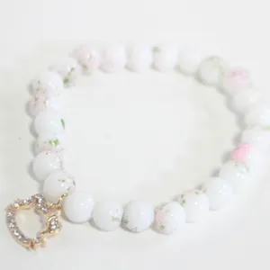 TREE AGATE GEMSTONE BRACELET WITH