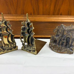Brass Bookends