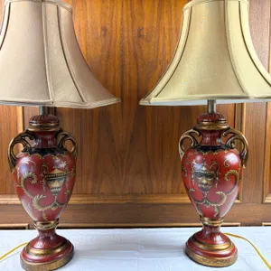 Pair of Ornate Dimmable Table Lamps