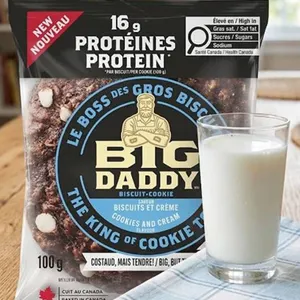 Big Daddy Cookies and Cream Protein Biscuits 6 x 100g