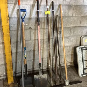 BROOM, SHOVEL, LARGE PRY BARS & MORE