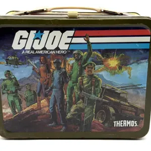 Vintage 1982 Evel GI Joe Thermos Metal