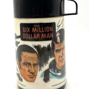 Vintage Six Million Dollar Man Aladdin Plastic