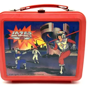 Vintage 1986 Laser Tag Aladdin Plastic Lunchbox
