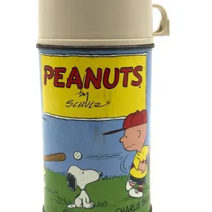Vintage Peanuts Metal Thermos Bottle