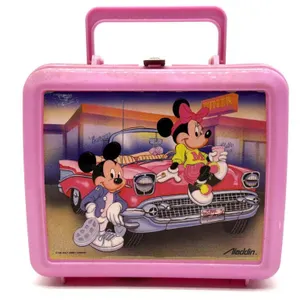 Vintage Mickey and Minnie Mouse Aladdin Plastic