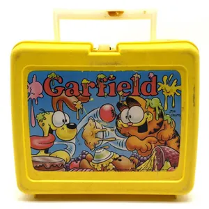 Vintage Garfield Thermos Plastic Lunchbox 
- no
