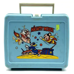 Vintage 1979 Mighty Mouse Thermos Plastic