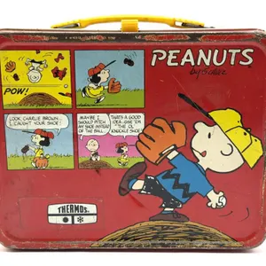Vintage Peanuts Thermos Metal Lunchbox
- no