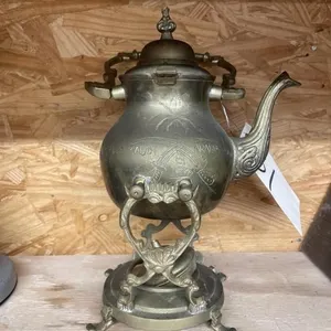 Bronze Saudi Arabian Teapot w/Stand