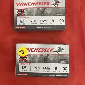 2 Boxes - Winchester Super X Buckshot 12 Ga