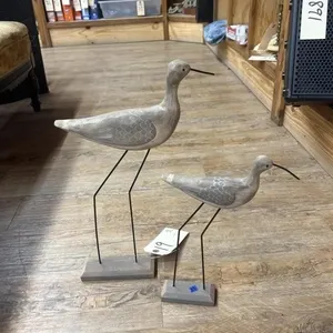 2 - Wooden Bird D�cor Pcs