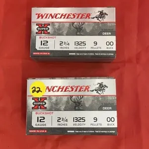 2 Boxes - Winchester Super X Buckshot 12 Ga