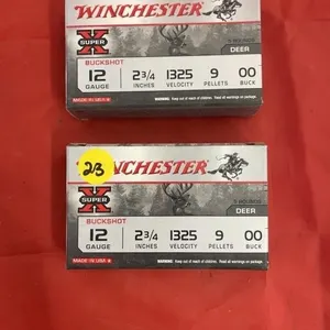 2 Boxes - Winchester Super X Buckshot 12 Ga