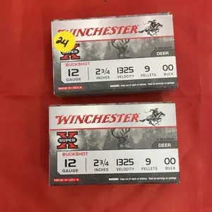 2 Boxes - Winchester Super X Buckshot 12 Ga