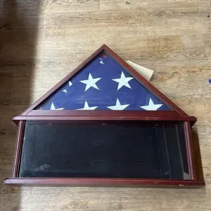 Ceremonial US Flat in Shadow Box 26"x22"x4"