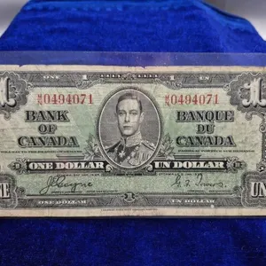 1937 Bank of Canada One Dollar Note