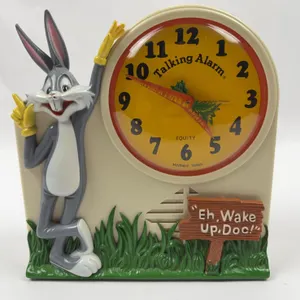 Vintage Bugs Bunny "Eh, Wake Up Doc!" Talking Alarm Clock – Janex Corp. 1974