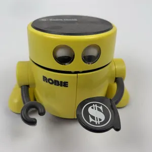 Radio Shack Robotic Banker “Robie” Electronic Coin Bank – Vintage Interactive Robot