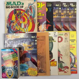 Vintage Comic Books, Magazines & Collector Guides Lot – Superman, MAD, Planet of the Apes & More