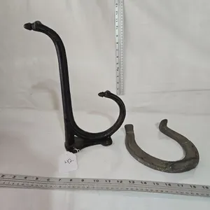 Cast Iron Harness Hook, Horse Shoe