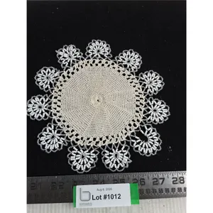 Beaded 8" Doilie - Some Damage