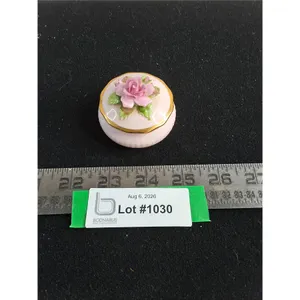 Vintage Royal Adderley Bone China Jewelry Container
