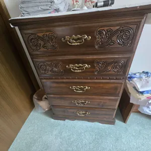 5-drawer Wood Dresser - furniture only, contents not included