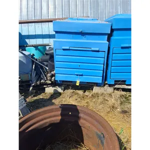 Heavy Poly Recycle Blue Bin, Top and Front Doors, 4 ft x3.5ft x4ft