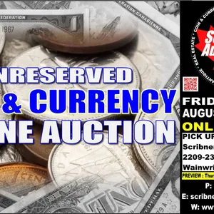 COIN & CURRENCY AUCTION : INCREDIBLE NUMISMATIC COLLECTION