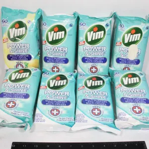 LOT OF 8 VIM DISINFECTANT WIPES *TWO OPEN