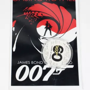 2022 10Z 60 YEARS OF BOND COLOURED SILVER COIN